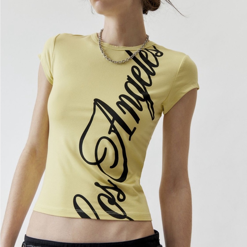 Urban Outfitters Yellow Crop Top